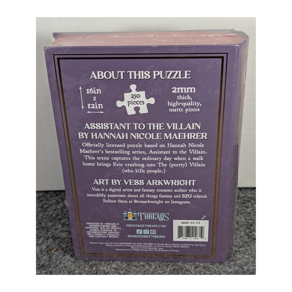Assistant to the Villain Evie & The Villain 250 Piece Jigsaw Puzzle New Sealed - Picture 3 of 4